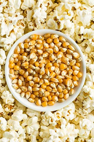 Popping Corn 1kg - Popcorn Kernels for Popcorn Machine Maker or Oil Pan Popped – Add Your Flavouring / Seasoning – Perfect Cinema Style Movie Night Homemade Pop Corn - PURIMA - 1 kg Bulk Packaging