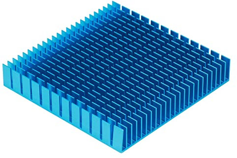 2 Uds., Aletas de Refrigeración de Aluminio, Radiador de Calor, Ordenador Portátil, CPU, PCB, Memoria, Aleta de Refrigeración, Disipación de Radiación, 120mm X 120mm X 20mm(azul)