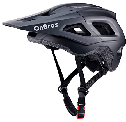 Bike Helmets, OnBros Cycle Helmet Men and Women, Scooter Skateboard MTB BMX Bike Helmet Lightweight, Mountain Bike Helmet with Visor, Bicycle Helmet