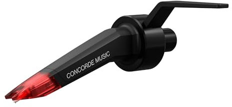 Ortofon Concorde Music Red - Testina a Magnete Mobile | Diamante ellittico | Facile Installazione | Tuttofare