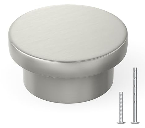 Goldenwarm 10 stycken skåpknoppar silver möbelknoppar rostfritt stål lådknoppar knopp för skåp dörrknoppar skåp silver