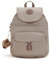 Kipling Damen Seoul Cu Rucksack, Dusty Taupe, 10.25''L x 13.5''H x 6.25''D, Kipling Damen Seoul Cu Rucksack