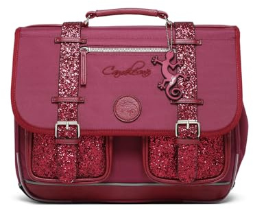 Cameleon Cartable scolaire Violet 38cm Vintage Fantasy avec 2 compartiments - Idéal pour l'école primaire et la rentrée scolaire en CP, CE1 et CE2 pour fille et garçon
