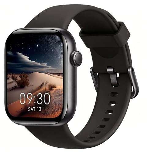 AcclaFit Smartwatch Uomo Donna, 1.85 Orologio Smartwatch con Effettua/Risposta Chiamate, 113 Sportive Smart Watch con Contapassi/SpO2/Sonno/Cardiofrequenzimetro, Impermeabil IP68 per iOS Android