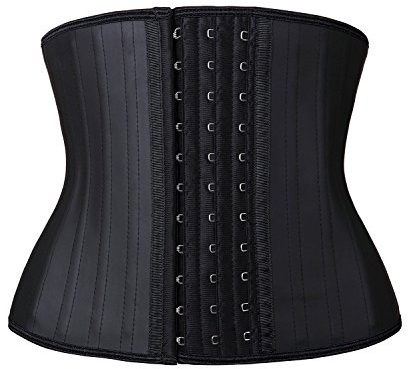 YIANNA Faja Reductora Mujer Torso Corto Waist Trainer Corset Colombianas Fajas Reductoras Abdomen Postparto Corsé Reductor Negro, 110299 Size 3XL