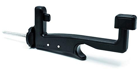 Fermapersiane automatico doppia anta con ammortizzatore e vite da mm 70 colore nero Super Maxi Grillo ESINplast