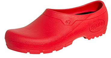 Rovial Multi Clog Chaussons de jardin chaussons de jardin chaussons 35-48 Fabriqué en UE - Rouge - rouge, 39 EU