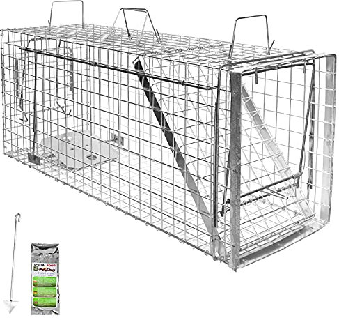 Petigi Gabbia Trappola per Animali Talpa Ratto Mouse Topo Nutria 105 x 34 x 42 cm