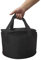 Isolierte Kühltasche für Kuchen, rund, Thermo-Kasserolle, Polyestergewebe, Kühltasche für heiße oder kalte Speisen, groß, 28,9 x 17,8 cm, Schwarz (Schwarze Farbe)