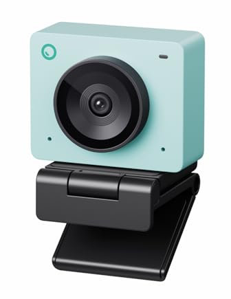 OBSBOT Meet SE 1080P@100 FPS Webcam für PC mit 1/2,8 Sensor, KI-Bildanpassung & Autofokus, Beauty Mode, Leichtgewichtig, Gestensteuerung, Staggered HDR, Webcam für Streaming, Meetings (Aurora Green)