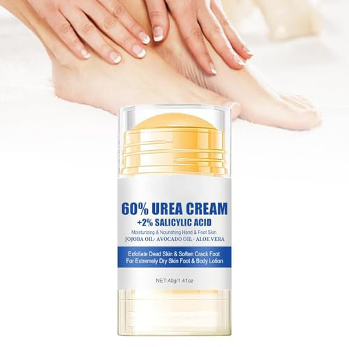 2025 Neuest Feuchtigkeitsspendende und Anti-Riss-Fußcreme, Hydrating and Anti-Cracking Foot Cream, Urea Creme Fußpflegecreme Fußpflege Lindert extreme Trockenheit und Rissbildung der Füße (1)