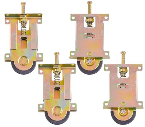 Alnicov Lot De 4 roulettes De Rechange pour Portes Coulissantes De Placard À Miroir, Matériel Vertical pour Une Stabilité Accrue dans Les Armoires De Cuisine Et De Penderie