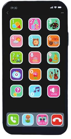 para teléfono para niños, Teléfono móvil con Pantalla táctil Luces y Sonido, Interactivo LED Que aprende el del teléfono, teléfono Celular para los niños de Las Muchachas d