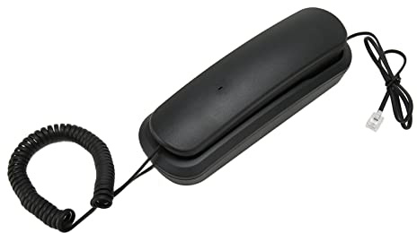 Generic Téléphone Filaire Fixe, Téléphone Rétro Mute Transparent Clear Call Batterie Mur pour Le Bureau pour l'hôtel