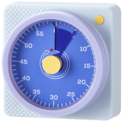 Holdes Sveglia da cucina, 60 minuti, orologio meccanico magnetico silenzioso, timer da cucina, per scuola, casa, lezioni di casa, frigorifero, allenamento, insegnanti, cucina, lavarsi i denti e