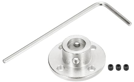 QUARKZMAN 4pz 10mm Flange di Accoppiamento Connettore Albero Rigido Modello Accoppiatore Accessorio per Albero con Mini Chiave Esagonale e Vite Fissaggio per Motori Modello RC