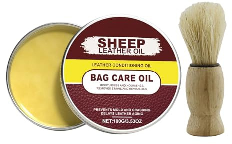 Stövlar Balsam - Stövlar Lädermjukgörare - 100 ml lackrengöring med borste - för att skydda, återställa, mjukna, väska, jackor, sadel, bil, soffa, remb