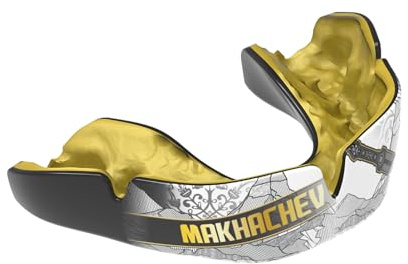 OPRO Official UFC Fighter Collection Islam Makhachev Sports Mouthguard | Instant Custom-Fit - Self-Fit Gum Shield for Rugby or Boxing - Maximum Protection MMA Mouth Guard with Dental Warranty