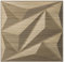 Art3dwallpanels 33 Stück PVC 3D Wandpaneel Diamant für Innenwand Dekor Wanddekor PVC Panel 3D Strukturierte Wandpaneele Walnuss 30×30cm Classic