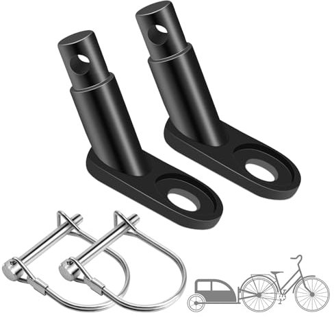 Thapncow 2 Piece Bicycle Tow Bar Tow Bar Bicycle Tow Bar with Locking Pin Suitable for Bicycle Trailers Seatpost Coupling