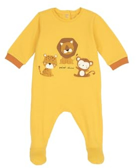 Chicco, Grenouillère Bébé Fille et Garçon, en Coton Doux et Léger, avec Ouverture Pratique à Rabat, Idéale pour Printemps et Automne, Designed in Italy, Vêtements Bébé 0-24 Mois