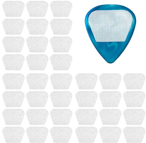 48 Stück Gitarren Plektrum Rutschfeste Aufkleber, 2,5 X 2 Cm, 1,5 Mm Dick, Griffe Für Gitarrenplektren, Selbstklebend Plektrum Anti-Rutsch-Aufkleber Für Bassgitarre E-Gitarre-Picks Akustikgitarre