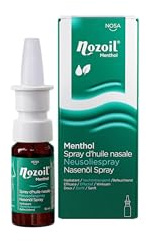 NOSA Nozoil Menthol | Spray d'huile nasale| Rhumes | Naturelle | Huile de sésame | Menthol frais