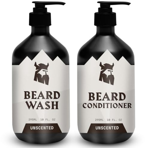 Striking Viking Beard Shampoo & Conditioner - 10 Oz Each, Unscented