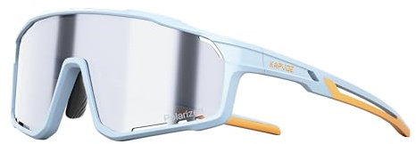 KAPVOE Lunettes de Soleil Enfant Polarisées Sport VTT Baseball Softball Vélo Enfants 6 à 12 Ans K9033