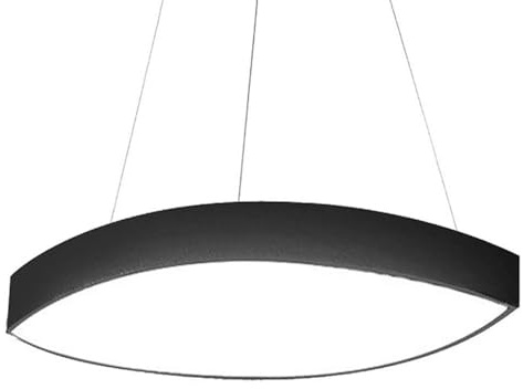 HCIPJQY Lámpara De Techo Colgante De Arco Con Forma De Pétalo, Creativa, 6000 K, 58 W, Ajustable, Empotrada, Con Luz LED, Negra, Para Comedor, Oficina.
