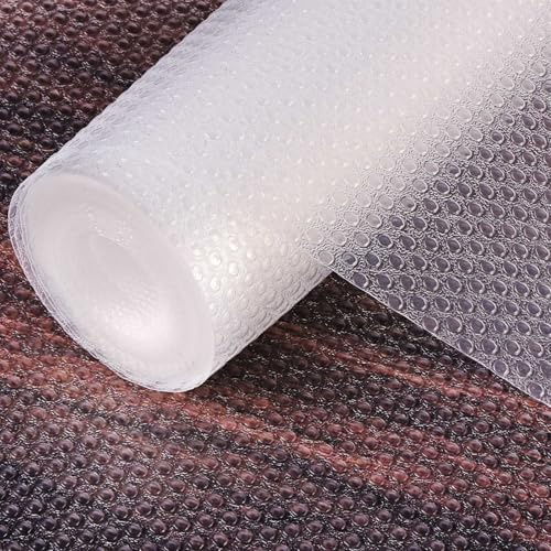 AOOHA Tappetino per Cassetti Antiscivolo,30 * 500cm Trasparente Impermeabile Shearable Tappetini,Tappetini Antiscivolo per Cassetti Non-adesivo EVA per Cucina Armadietti Tavoloe Frigorifero Ripiani
