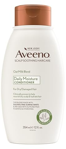 Aveeno Oat Milk Blend Moisturizing Conditioner, Ultra-Hydrating, for Dry, Damaged Hair, 12 fl oz