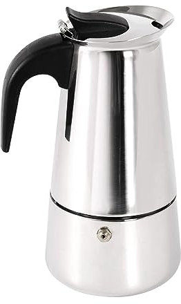 Generico Caffettiera Acciaio inox 4 Tazze DC Casa