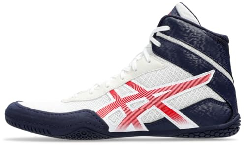 ASICS Scarpe da Wrestling MATCONTROL 3 Uomo, bianco/rosso classico., 40.5 EU