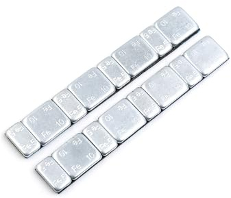 Hihaha 60g 2.1oz Motorbike Car Wheel Balance Weights 124 x 18mm 2pcs Durable Material