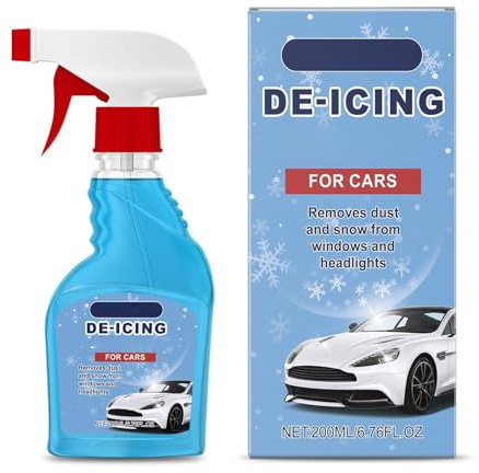 HAISENG 200ml Car Windshield Deicer Defroster Ice Remover Sprayer Car Window Ice Melting Agent Snow Defrosting Windshield De-icer Fluid