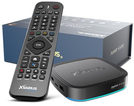Xsarius Avant 4+ Ultra Android 14 High-End 8K 64GB UHD AI streaming multimediale