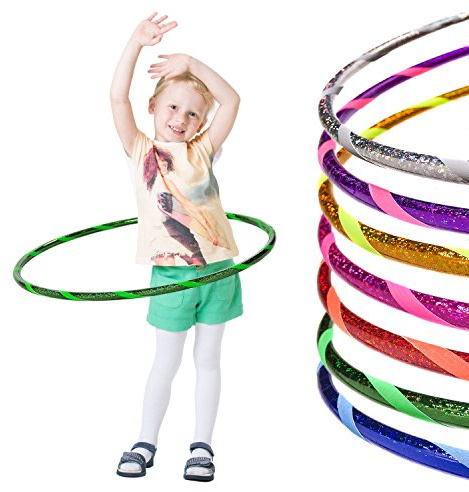 Glamour Kinder Hula Hoop Reifen Ø60cm, Grün-Grün