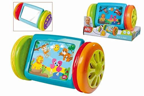 Simba 104010018 - ABC Rollender Spiegel, mit großem Wackelbild in beiden Rädern, 12cm, ab 6 Monate