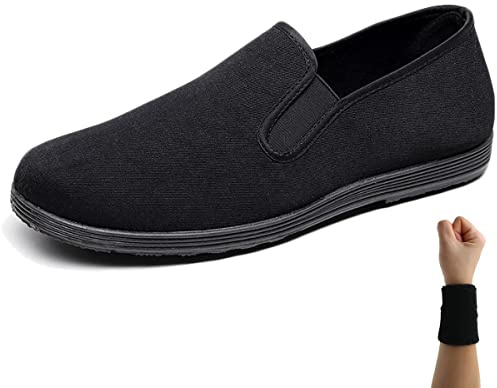 Yuansome Tai Chi Chaussures d'entraînement unisexes - Chaussures de sport Kung Fu/Arts martiaux - Légères et respirantes - Chaussures de sport traditionnelles chinoises pour l'intérieur et l'extérieur