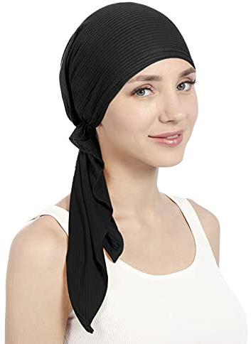 Crystal Turbans Hat Headscarf Wrap Stretchy Bamboo Cap Bandana Soft Cancer Chemo Headgear Hair Loss Headwear Sleep Cap Helmet Under Scarf for Women Girls