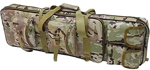 Gewehrtasche 2 Langwaffen, Gun Bag Futteral, Tragbare wasserdichte Waffentasche Mit Doppelfach & Aussentaschen, Langwaffenfutteral Transporttasche für Jagd Und Schießen B,118cm
