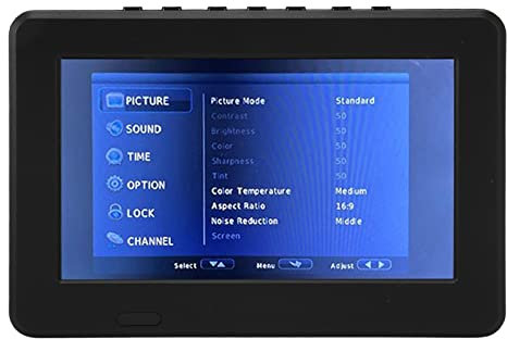 TV LCD Portátil, Función de Grabación PVR, HD 1080P, Ranura para Tarjeta de Memoria, TV Portátil de 7 Pulgadas para Viajes