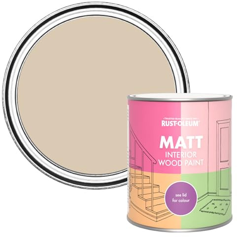 Rust-Oleum Beige Interior Wood Paint in Matt Finish - Warm Clay 750ml