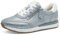 Tamaris Comfort Damen Sneaker flach zum Schnüren mit Reißverschluss, Blau (Blue Glam), 41 EU