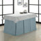Falda Camilla Rectangular Bali Jacquard + Tapete - Turquesa, 70x110cm