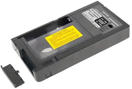 drburpily VHS till VHSC-adapter 12 mm bärbar bandkonverterare Enkel kontroll Stöder SVHSC SVHS Elektroniktillbehör VHS till VHSC Kassettadapter Bandkonverterare 12 mm