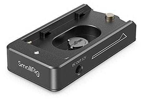 SMALLRIG NP-F Akku Adapterplatte Lite für Sony A7 A9 / BMPCC 4K 6K / GH5 / Z6 Z7, mit 12V DC / 7,4V DC Ausgang - 3018