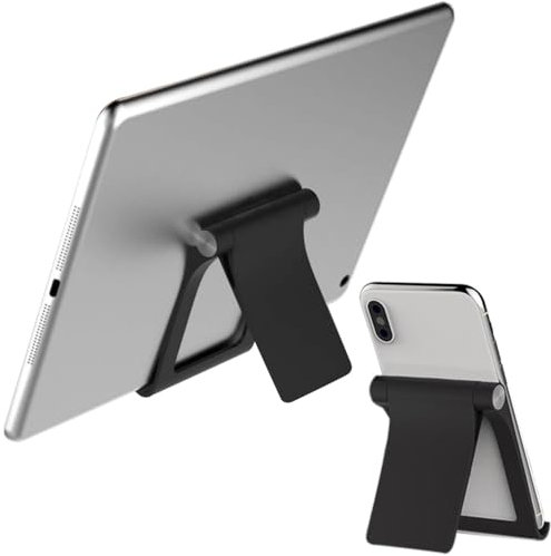 MININUSI 2 Stück Handyhalterung, Klappbarer Tabletständer, rutschfest Handyhalter Büro, tragbarer Handyständer, Handyständer für Tisch, Universelle Ständer Tisch, Handyhalterung für Schreibtisch