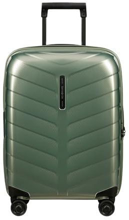 Samsonite Attrix - Spinner S, Echarplay Hand Luggage, 55 cm, 38/44 L, Green (Basil Green)